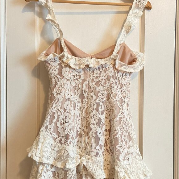 White Lace Romper - Picture 5 of 8